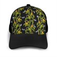 thumbnail image 3 of Naloa Corn And Dragonflies Adult adjustable Print Baseball Hat, Patchwork curved brim baseball capfor Men and Women, One Size, 3 of 5