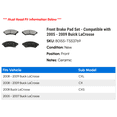 thumbnail image 2 of Front Brake Pad Set - Compatible with 2005 - 2009 Buick LaCrosse 2006 2007 2008, 2 of 2