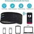 thumbnail image 4 of Bluetooth 5.0 Headphones Headband Sports Headbands Sleeping Workout, 4 of 4