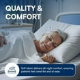 thumbnail image 2 of Linteum Textile 4 Pack White (42"x84"x14") Fitted Bariatric Hospital Bed Sheets - Cotton Blended Soft Jersey Knitted Sheets - Shrinkage & Fade Resistant for Home, Hotel, Motel & Rental Properties, 2 of 8
