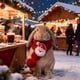 thumbnail image 5 of Bufandas navideñas tejidas para mascotas Bufandas para mascotas Accesorios navideños para mascotas, 5 of 5