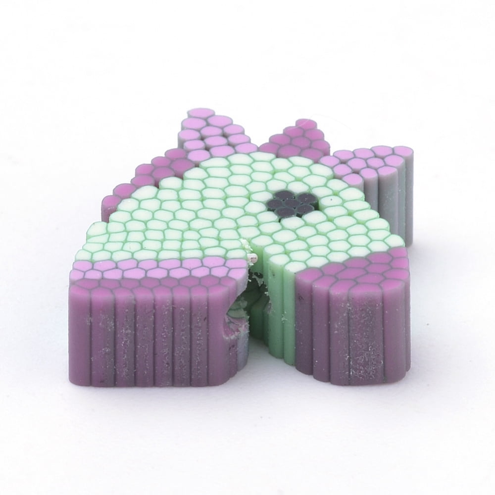 1000 pc Handmade Polymer Clay Beads Horse Mixed color 11~13x11~13x4~5mm Hole: 1mm