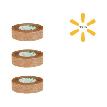 3M Medical Tape Micropore Easy Tear Paper 1/2 Inch X 10 Yard Tan NonSterile 3 Rolls - 1533-0