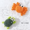 thumbnail image 5 of Chew Toy Crab Shaped Interactive Dog Toy Squeaky Chew Toy For Aggressive Chewers Boredom Relief And Dental Care(Crab-6.9In), 5 of 8