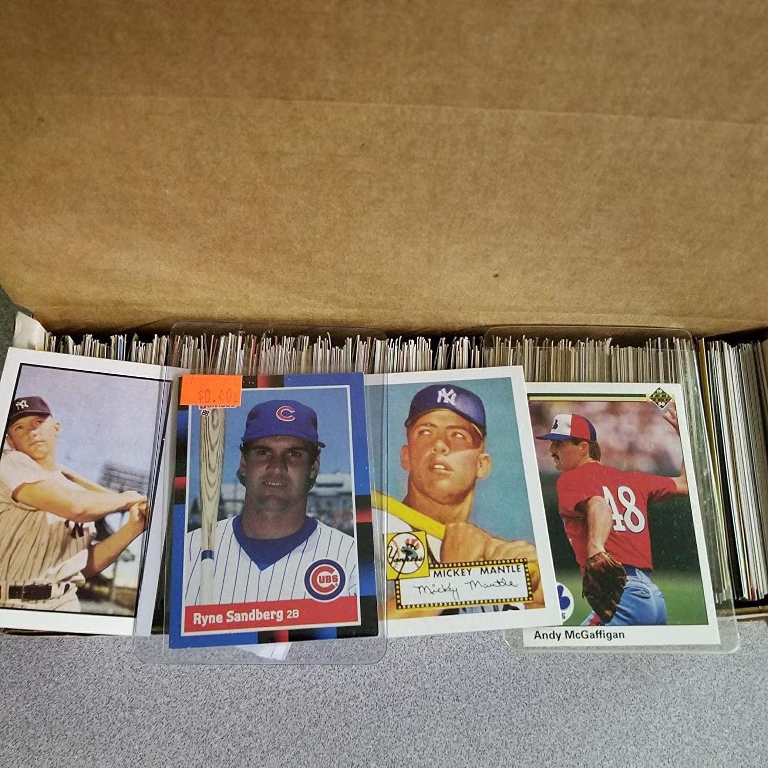 【高品質】 1000 Collectible MLB Baseball Cards Pack - 1980's to Early その他