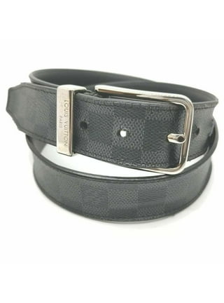 Louis Vuitton Damier Mens Belts, Grey, 110