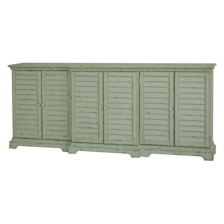 Pulaski Painted Table - Pulaski Hemsworth Weathered Louvered Console