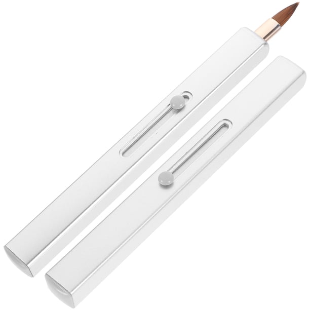 2 pinceles para labios, pincel para brillo labial, aplicador de brillo labial, pincel pequeño para corrector, pincel de maquillaje.