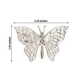 thumbnail image 3 of Efavormart 4 Pack | Metallic Silver Laser Cut Butterfly Napkin Rings, Decorative Cloth Napkin Holders, 3 of 5