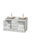 thumbnail image 3 of Wyndham Collection Wcv800060dwhcmovmxx Acclaim 60" Free Standing Vanity Set - Pyra Bone, 3 of 3