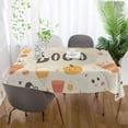 thumbnail image 5 of Yayeee Tablecloths for Rectangular Tables 60 x 108 inch Party Table Cover, Halloween Cute Pumpkins, 5 of 6