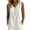 *White, variant on ClodeEU Women's V Neck Sleeveless Henley Blouse, Casual Loose Tank Top with Pleat Black,Women's Plus L