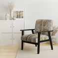 thumbnail image 2 of Designart "Tree Whispers Of Grey & Yellow I" Upholstered Floral & Botanical Accent Chair and Traditional Arm Chair - Multiple Color & Pattern, 2 of 7