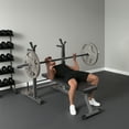 thumbnail image 2 of Soozier Adjustable Weight Bench, Foldable Bench Press with Barbell Rack and Dip Station for Home Gym, Strength Training Multiuse Workout Bench, Black and Grey, 2 of 10