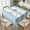 Blue White Stripes,, variant on Blue Stripes, White Stripes, Soft Tablecloth Square Dinng Table Covers for Kitchen & Table Linens 52" x 52"