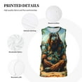 thumbnail image 3 of Sikiie Forest Meditating Gorilla Basketball Jersey Reversible Men's Mesh Athletic Sports Shirts Training Practice S-4XL3X-Large, 3 of 6