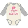 thumbnail image 3 of Inktastic So Cute Princess Girls Long Sleeve Baby Bodysuit, 3 of 5