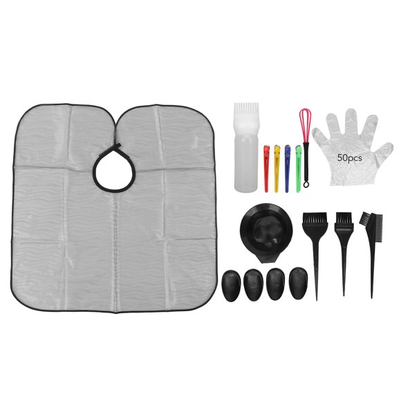 Kit de colorante para colorear de Cabello, Herramientas para colorear de Cabello Guantes de escala transparente reutilizables para peluqueros