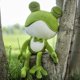 thumbnail image 4 of Adorable Frog Cushion Couple Birthday Gift Plush Sleeping Girl Doll Christmas Gift, 4 of 5