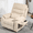 Cream, variant on JUUXO Lay Flat Recliner with Tabletop - Wireless Phone Charger, Cup Holder & Lumbar Pillow - Dual Motor Lift Chair Fully Recline Length 74.8 inches - Perfect for Big & Tall - 400 lbs Capacity