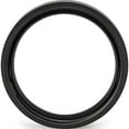 thumbnail image 2 of Ceramic Black Beveled Edge 8mm Brushed And Polished Band (Size 10) Made In China cer9-10, 2 of 5