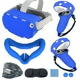 thumbnail image 1 of Funda protectora de silicona antideslizante y anticaídas para Meta/Oculus quest2, juego de 7 piezas, accesorios de realidad virtual, 1 of 6