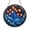 Acrylic 3.5 Inch, variant on Floating Lantern Night Sky Stained Glass Style Suncatcher Window Hanging, Colorful Lantern Cloud Decorative Glass Art Panel, Fantasy Night Window Decor Ornament, Round Sun Catcher for Home