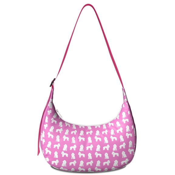 Vintage Dog Illustration Crossbody Purse – Cute Puppy Pattern, Artistic Design, Adjustable Strap, Perfect Gift for Animal Enthusiasts
