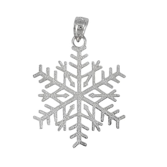 925 Sterling Silver Necklace w/ Snowflake Pendant