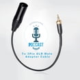 thumbnail image 3 of Enchufe macho de audio de 3,5 mm con rosca interna a cable adaptador macho XLR de 3 pines Likrtyny Accesorios electrónicos, 3 of 9
