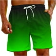 BVnarty Mens Plus Size Cargo Shorts Drawstring Gradient Color Above