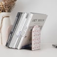 thumbnail image 4 of Naloa Swan And Flowers Wood Non-Skid Bookend for Shelves,Book Ends for Heavy Books, Book Stand for CDs,1 Pair, 4 of 7