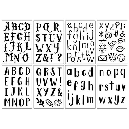 UPC: 0195158804485 | 2  Summer Camp Alphabet Stencils by Craft Smart®