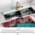thumbnail image 4 of Faucet Mat eormoe de 30 pulgadas para fregadero de cocina, color gris claro, 4 of 8