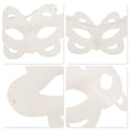 thumbnail image 3 of Unique Bargains 1 Pce Masque de Fête Fleur Papillon Pâte Blanche, 3 of 5