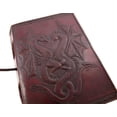 thumbnail image 2 of FFIY Livre DOUBLE DRAGON Pages Vierges en Cuir Fait Main Non Doublé 5 x 7 JOURNAL (Marron), 2 of 4