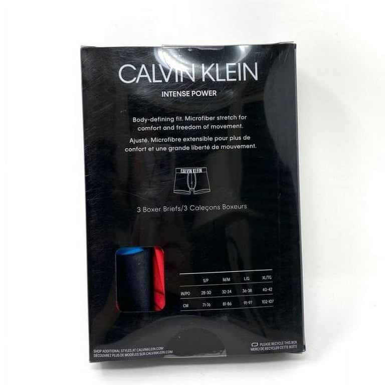 Calvin Klein 4-Pack Black Microfiber Stretch Boxer Briefs Mens Size Small CK