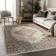 thumbnail image 2 of EORC Beige Hand Knotted Wool Traditional Tabriz Rug, 6' x 9'-Color:Beige,Material:Wool, 2 of 7