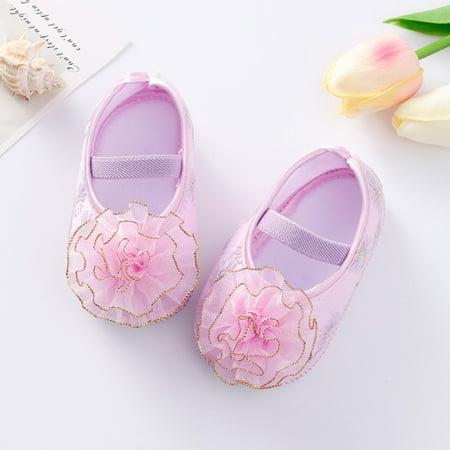 

Little Child Shoes Soft Sole Toddler Shoes Cute Flowers Princess Shoes