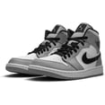 thumbnail image 3 of Jordan 1 Mid Light Smoke Grey Mens Style : 554724-092, 3 of 6