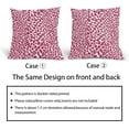 thumbnail image 6 of Hot Pink and White Cheetah Pillow Covers 16x16 Inch Set of 2 Modern Leopard Print Outdoor Decorative Throw Pillows Animal Spots Rustic Farmhouse Pillowcases Cotton Linen Cushion Covers for Couch Decor, 6 of 6