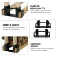 thumbnail image 3 of WRITWAA 1Pc Multifunctional Firewood Storage Holder Iron Rack for Indoor Outdoor Black, 3 of 8