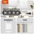 thumbnail image 4 of Regal Living White EZ Stick No Drill Light Filtering 1.5" Cellular Shade - 29" W x 48" L, 4 of 5