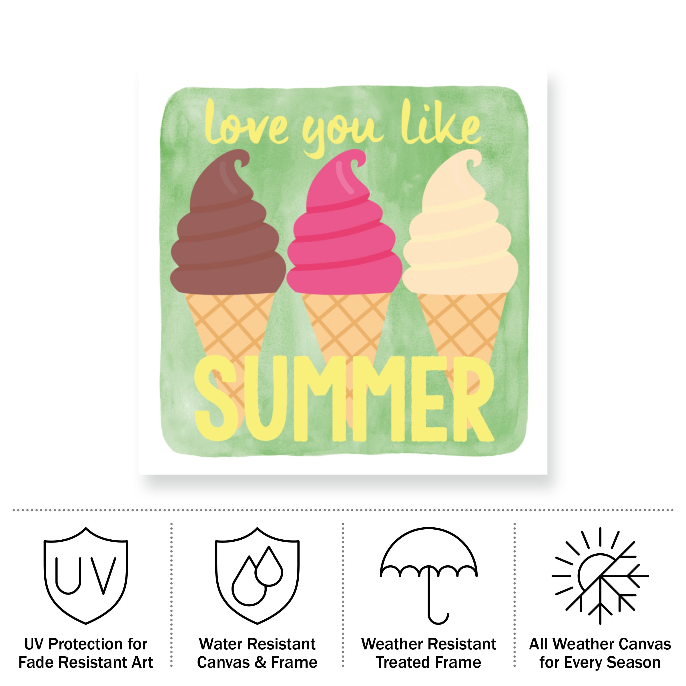 Erin Clark 'Summer' Outdoor All-Weather Wall Decor