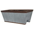 thumbnail image 1 of Southern Patio 24" Westlake Deck Rail Garden Planter, Rustic Galvanized, 1 of 7