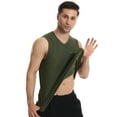 thumbnail image 2 of Men’s BIG and TALL 2 Pack Active Gym Sleeveless Shirts Crew Neck Muscle Tank Top, 2 of 6