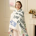 thumbnail image 3 of Joyfy Blanket for Mom 50" x 60" Soft Flannel Throw Blanket Birthday Mother's Day Gift，Ivory White, 3 of 6