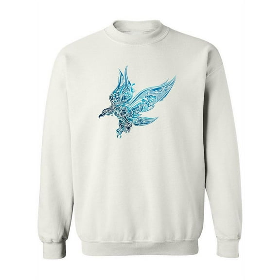Blue Ethnic Eagle Sweatshirt Women -Image by Shutterstock, Female 3X-Large