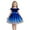 Blue, variant on FUNDUFI Toodler Baby Dresses Ruffled Sleeve Casual Glitter Gradient Color Mesh Tulle Dress Soft Loose Summer Dresses Leisure Girl's Sundress