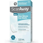 ScarAway Clear Silicone Scar Sheets - 6 ct